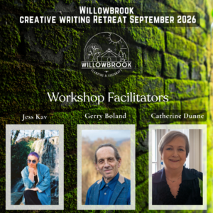 Photos of the 3 facilitators for the Willowbrook Creative Writing Retreat 2026
