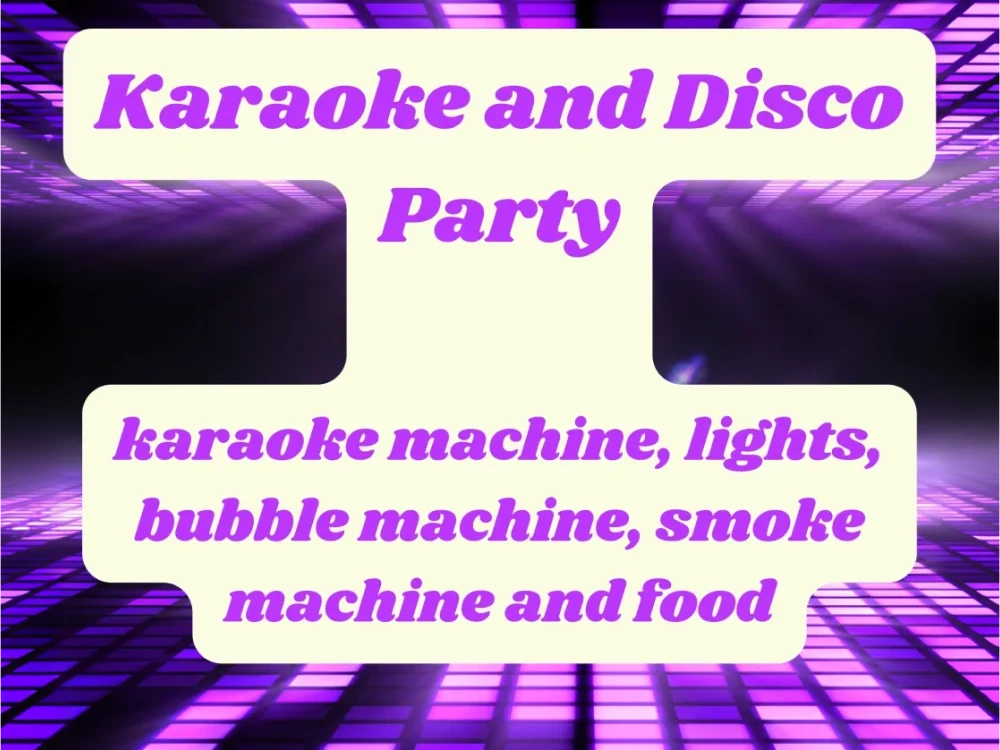 karaoke party banner